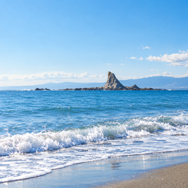 湘南の海辺の風景
